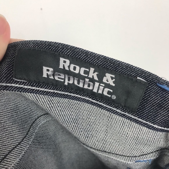 Rock & Republic Button Fly Floyd Denim Jeans 33 Y2K 90s - Picture 6 of 9
